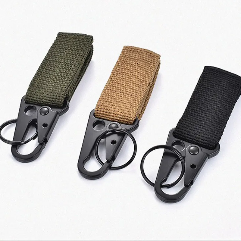 Outdoor Climbing Hiking Olecranon Shape Tactical Hooks Multifunctional Carabiner Nylon Material Personal Defense Equipment