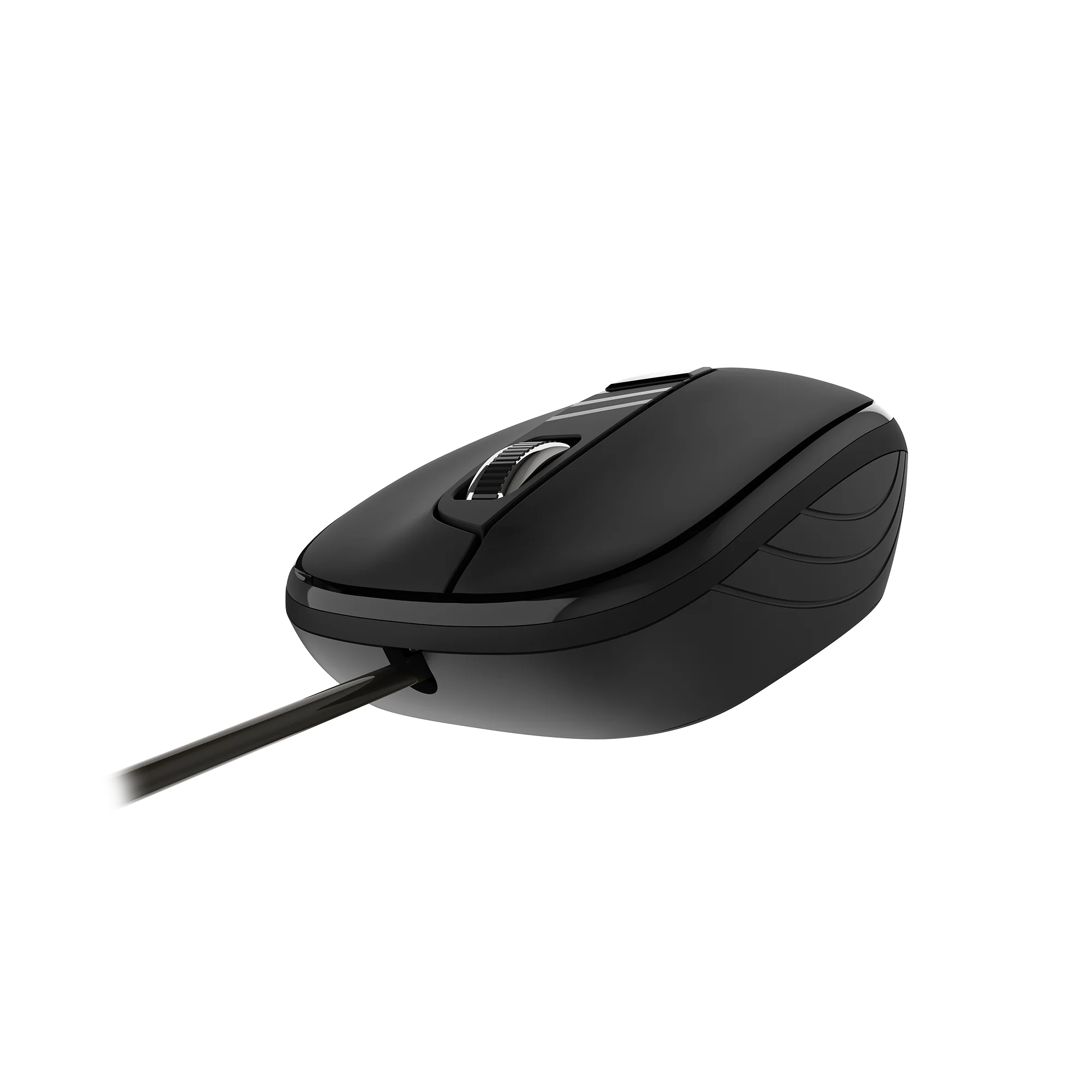 AIKUN Wired 3D Optical Mouse LT22 with DPI Switch 800/1200/1600,USB Cable,Rubber Wheel,Plug and Play