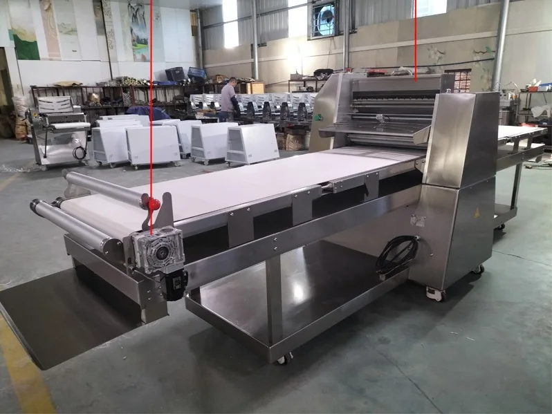 Commercial High Quality Samosa Horizontal Vertical Stand Floor Type Crispy Pastry Dough Sheeter Machine