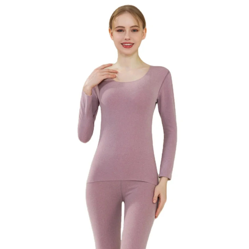 Thermal Underwear Hot Sale High Quality Women Long Johns 2 Pieces Set Breathable Stretch Underwear