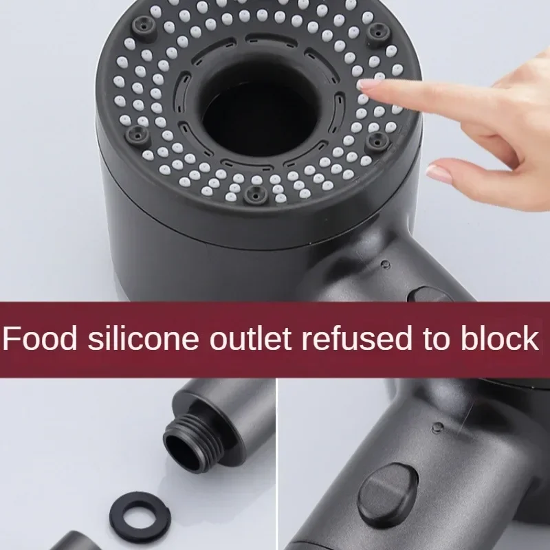 One-touch Stop Water-saving 5 Modes Adjustable Boost Filter Shower Head High-pressure Portable Rainfall Filtered Showerhead