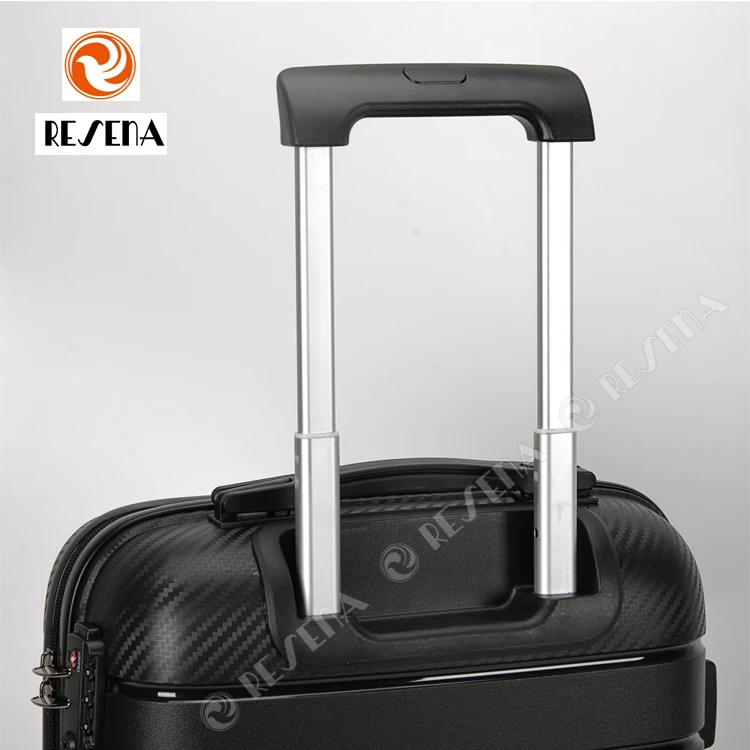 100% Pru pp hard shell Travel luggage with polypropylene PP Equipaje luggage trolley