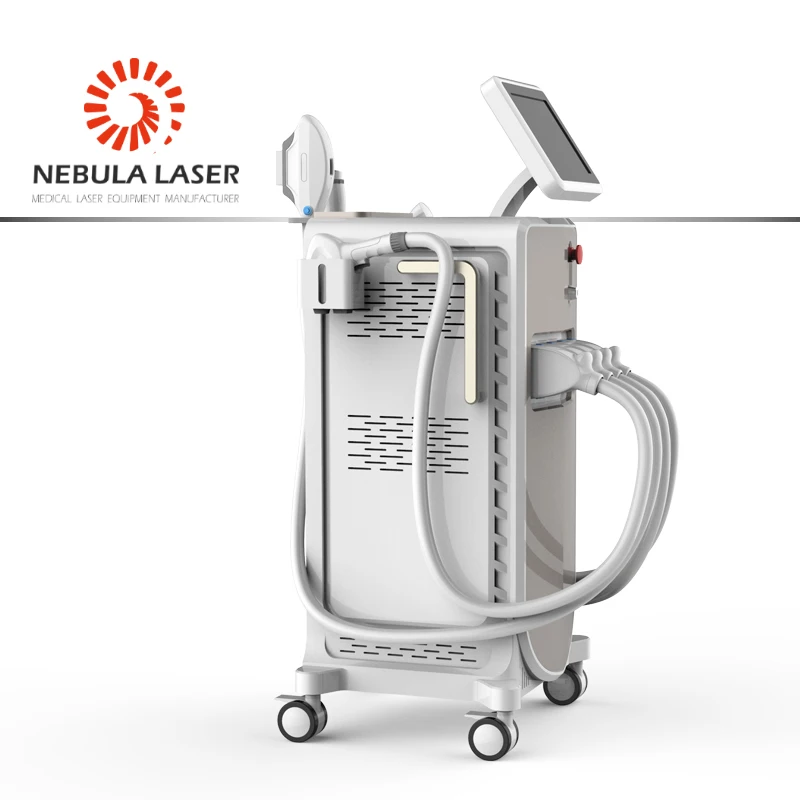 Multifunctional IPL SHR Diode laser nd yag 4 in 1 beauty machine for