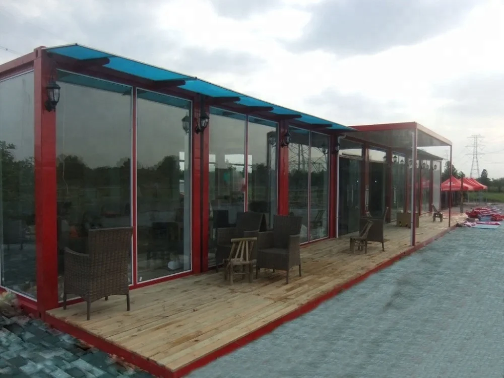 Luxury modular prefab container restaurant 20ft coffee bar food kiosk container
