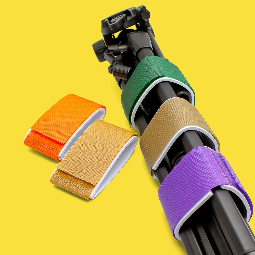 Adjustable 4pcs Pack Ski Ties Nylon Ski Binding Strap Snowboard Skis Carry Fastener Straps