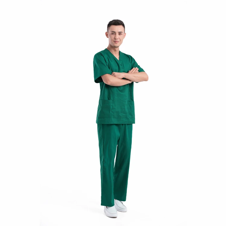 scrubs set Custom Scrubs Uniforms Sets Light Color Plus Size Doctor Hospital Medical Elastic Waist Jogger Nursing Scrubs