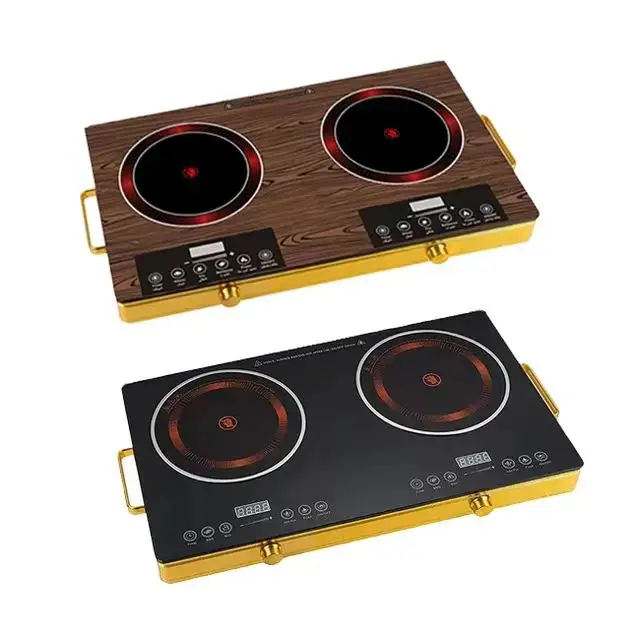 hot selling multi-function infrared induction cooker Two Burners Electric Ceramic Stove Induction Cooktop