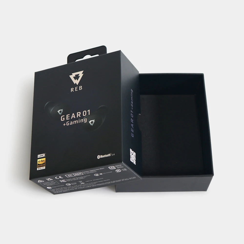 Custom hanging electronic products wireless headset packaging box Wholesale Recyclable  cardboard Bluetooth Headphones Paper Box