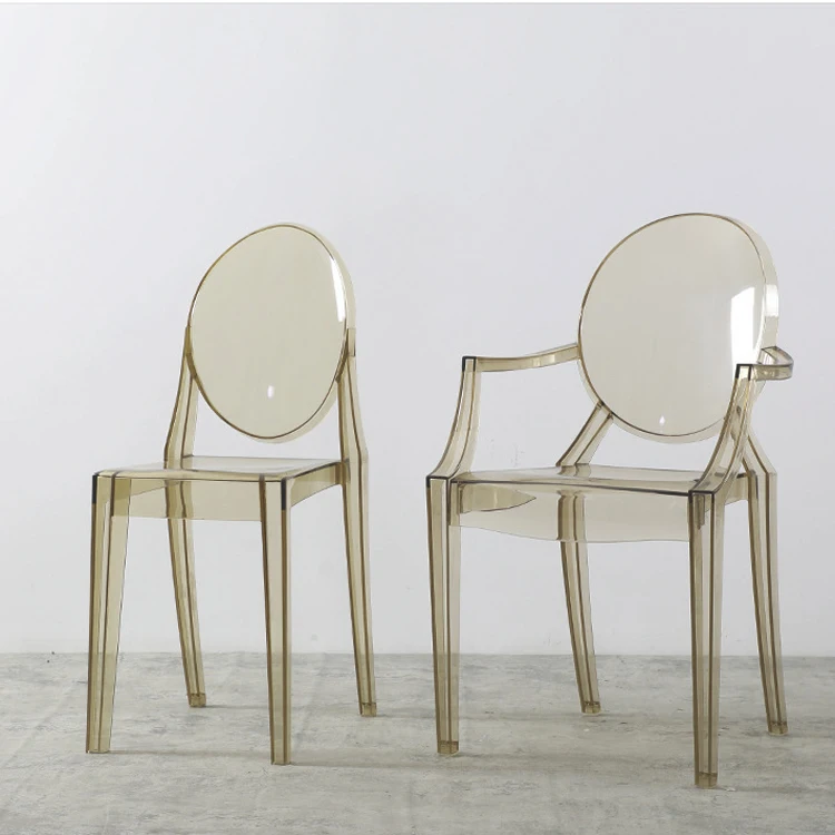 Chair PC Home Furniture Crystal Clear Dining Chair Transparent High Quality Hot Sale Luxury Plastic Dining Room Furniture Modern