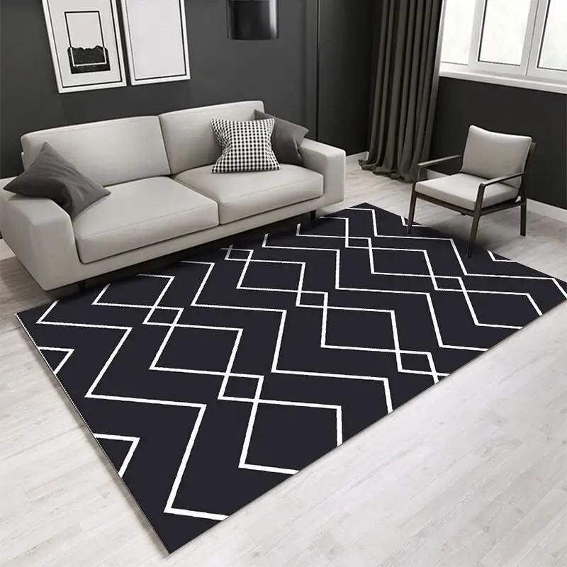 Xnuao custom Nordic Concise Style Flat machine make Rugs Carpets for Living Room Bedroom