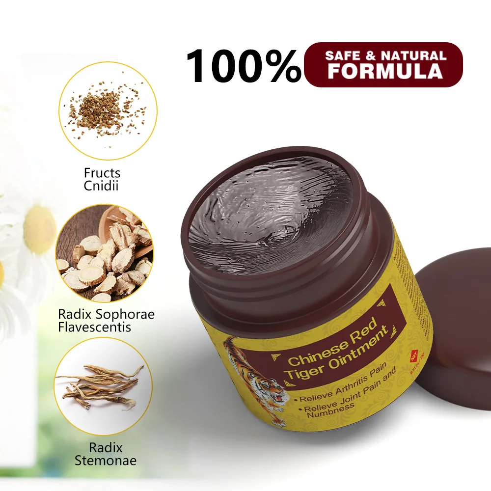 Chinese red tiger blood circulation activating plaster Amazon AliExpress cross-border tiger cream fever pain relief cream