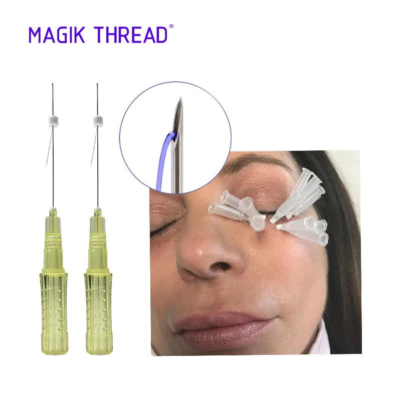 Magik Thread CE marked MONO 29g 60mm pdo face lifting thread single kits for buttock and breast with sharp needle