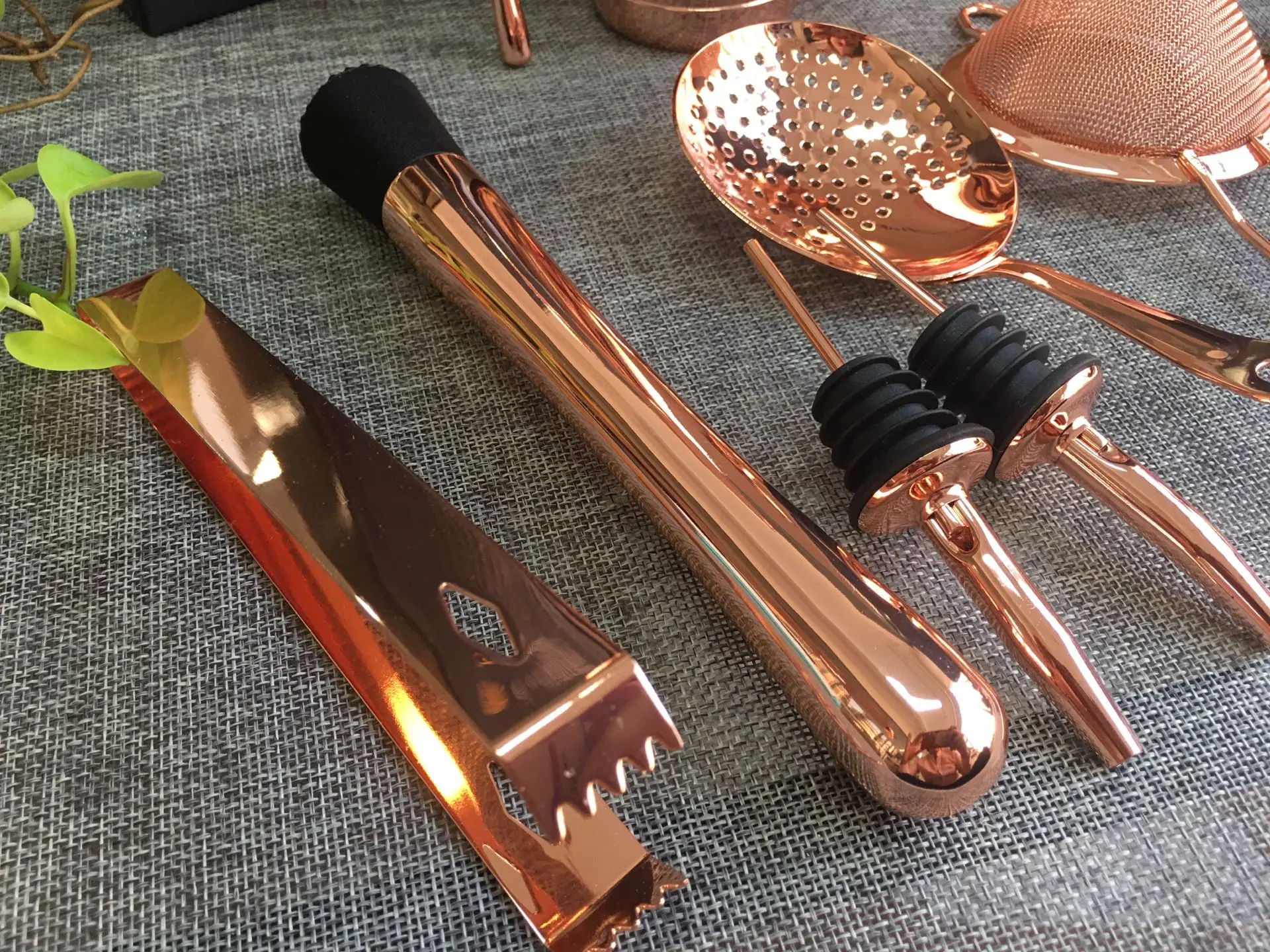  Cocktailshaker 8 шт. Boston профессиональный набор шейкер Бармен Комплект 750 мл из розового золота блестящие Нержавеющая сталь 304 осветительных