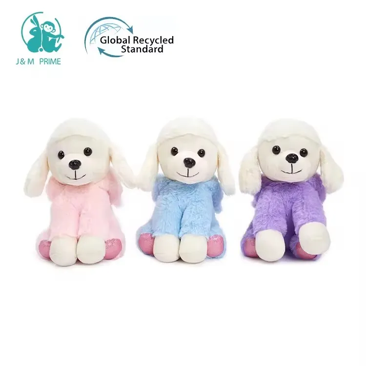New arrival cute animal soft and safe stuffed plush dolls poodle dogs plush toys stuffed