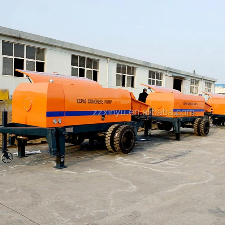 Mobile Diesel Concrete Pump Concrete delivery cylinder concrete Trailer pump For Construction Project