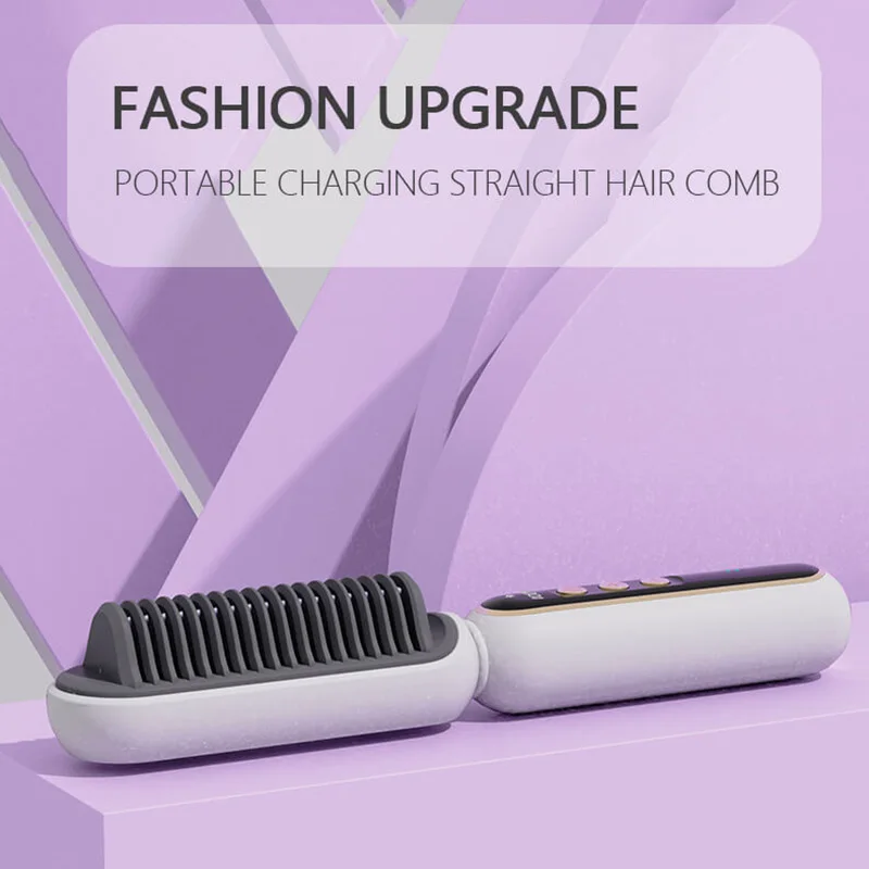china wholesale straightener hair brush best usb wireless electric hair straightener brush