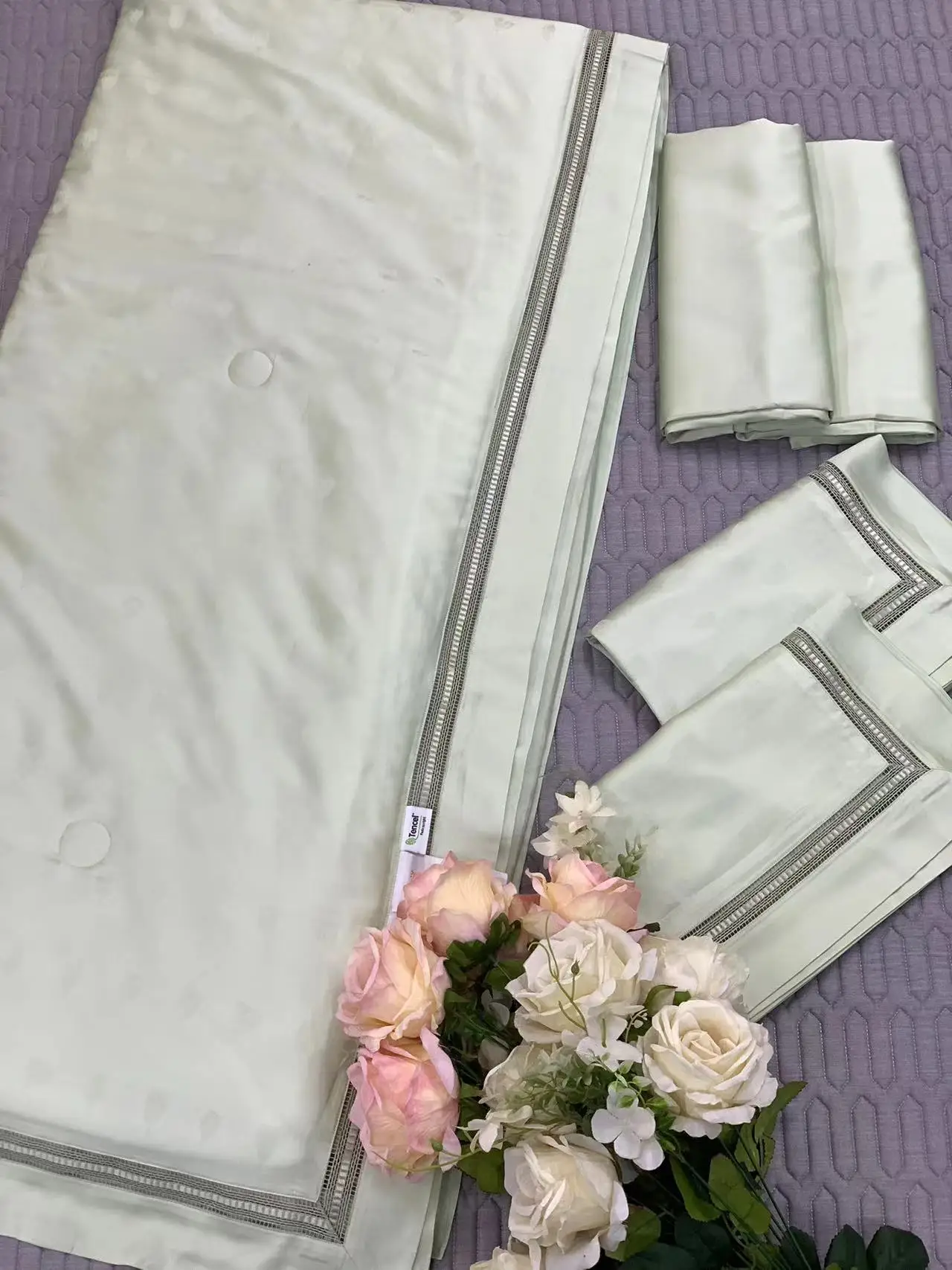 Wholesale Price Bed Cover Quilt Set Bed Sheets Tencel Quilt Bedding Sets