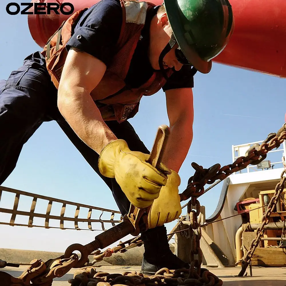 Personalized Glove Branding OZERO Working Multi-layered Assembly lines Microfiber Guangzhou Safety Leather Gloves