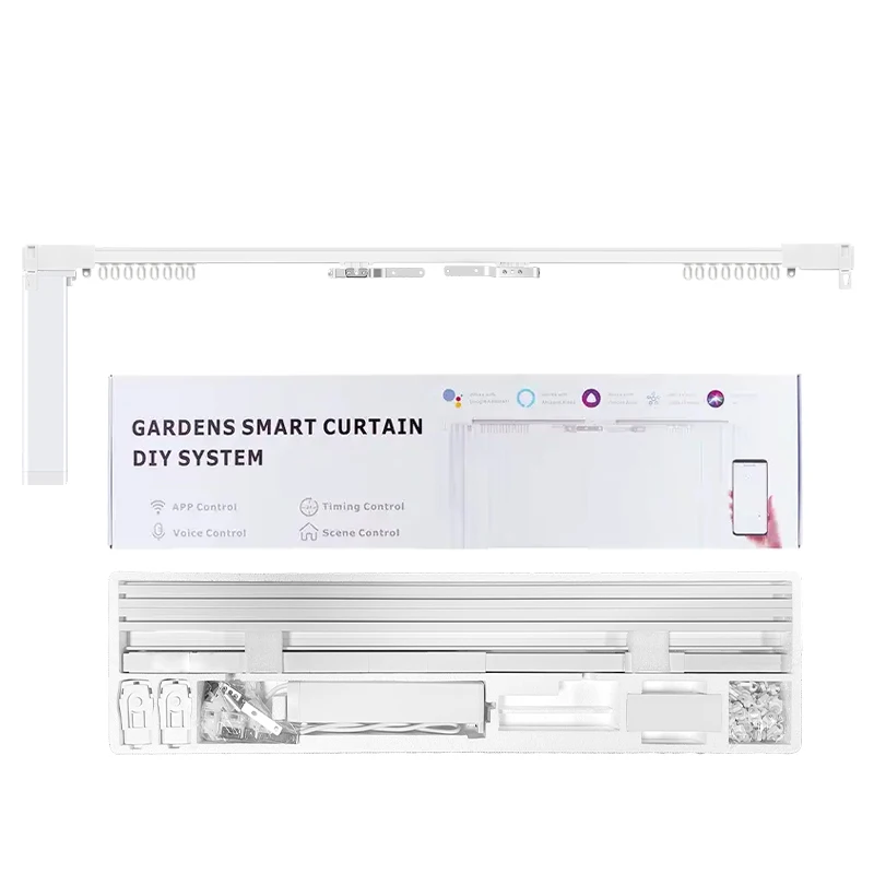good price electric curtain automatic motorized wifi Smart Curtain Track DIY Curtains system Track Complete Set with Remote