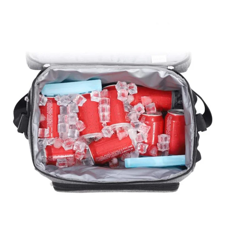 Reusable Peva Motorcycle Packaway Hot Food Delivery Animal Fitness Travel Lunch Cooler Bags for Cans with Ice Pack