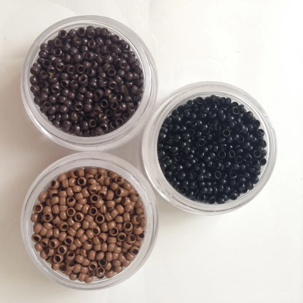 micro ring beads for I tip hair extensions silicon beads