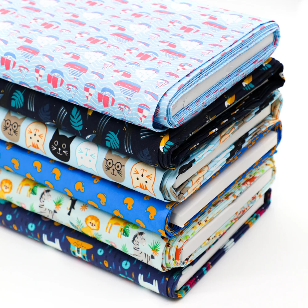 wholesale baby print cotton fabric with small print animal print  100%organic cotton fabric for quilting & Bedding