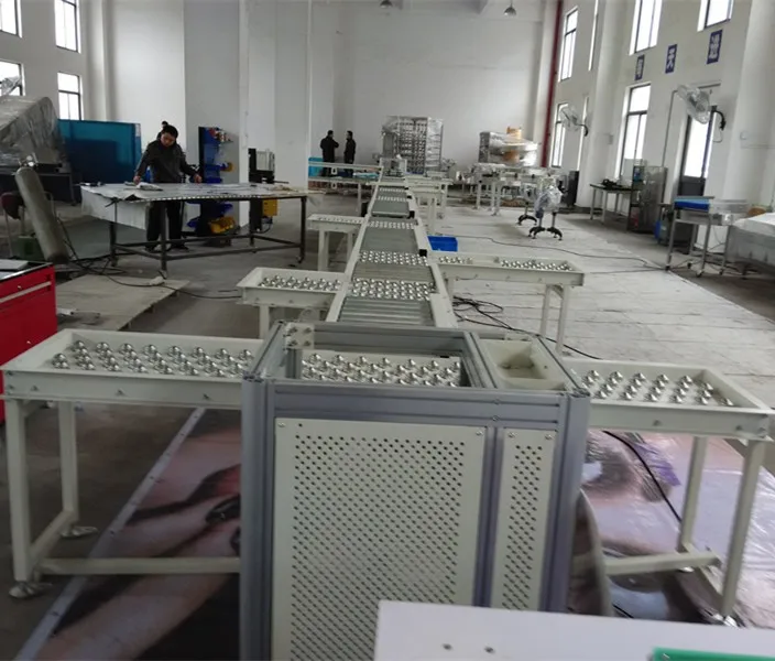 Моторизованный роликовый конвейер для переноса поддонов