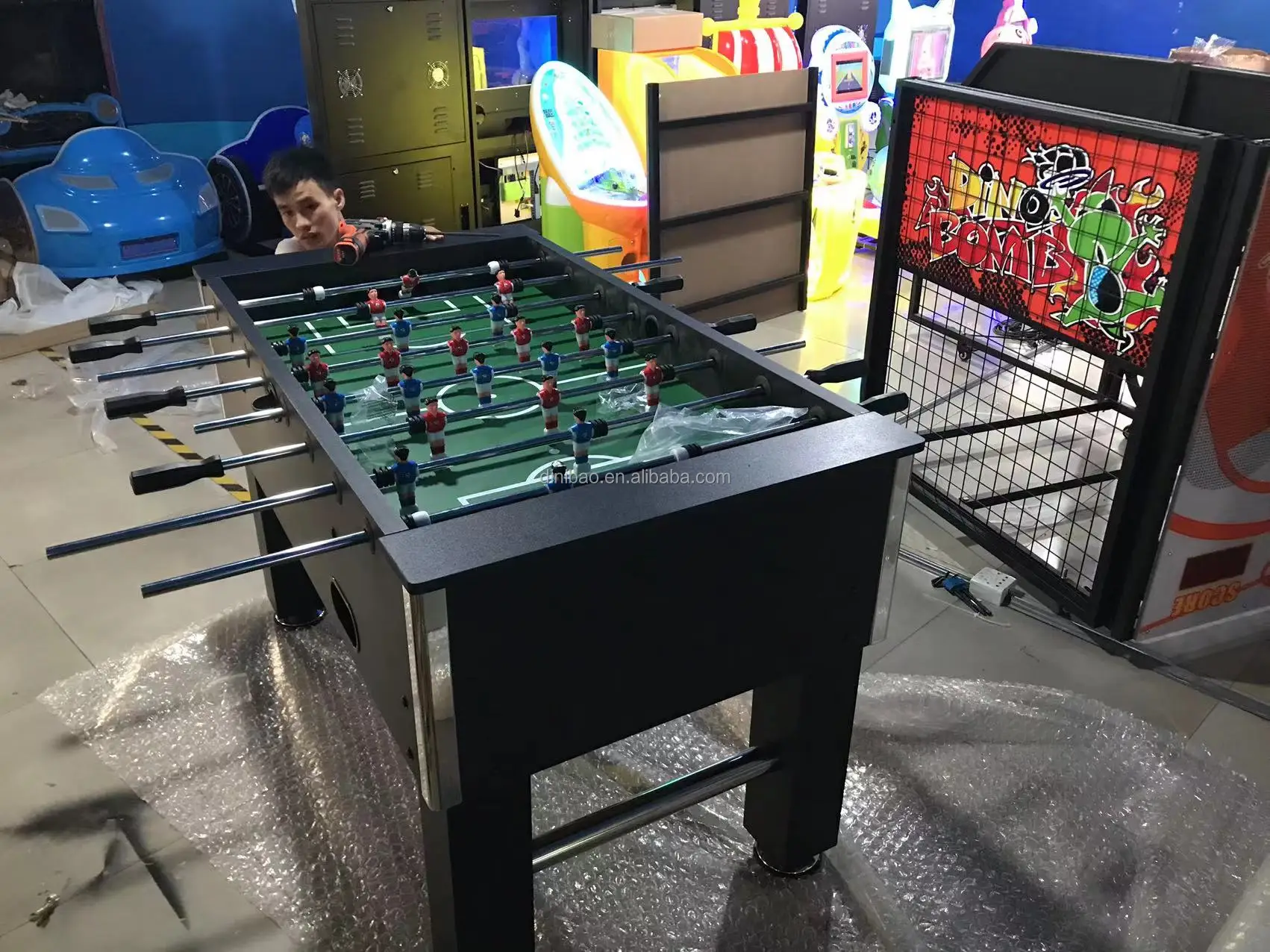 hot selling mini indoor game room sports football table hand football game table soccer