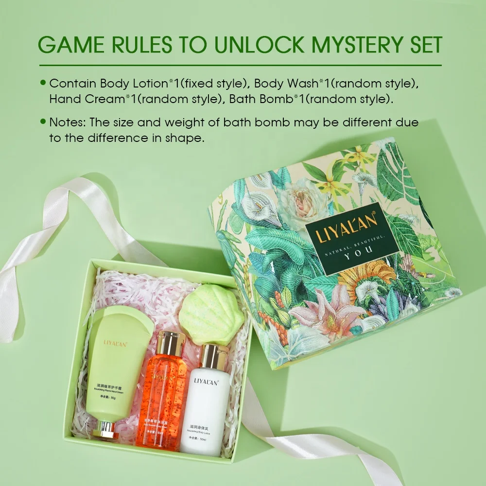 Private Label Women SPA Bath Kit Body Lotion Hand Cream Shower Gel Bath Bomb Bath Gift Sets