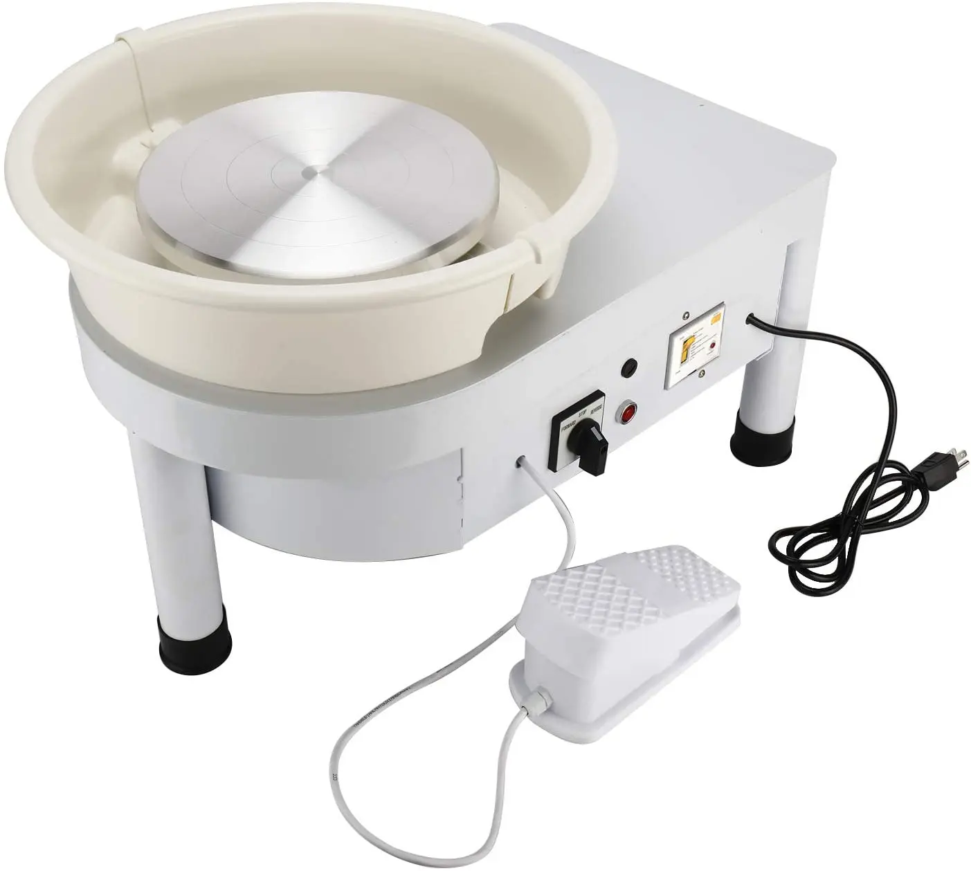 Bview Art 350W Table Top Electric Ceramic Pottery Forming Machine With Foot Pedal