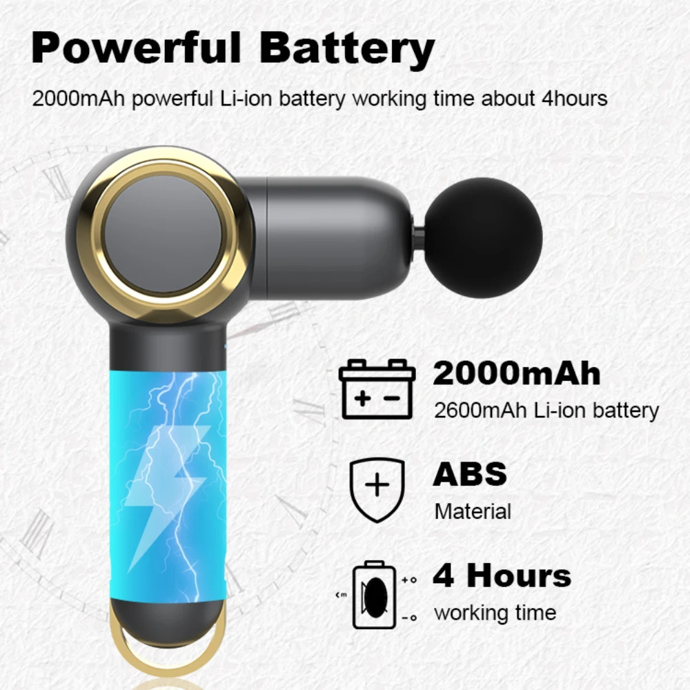 Hot Sale Factory Massage Hammer Relax Deep Tissue Vibration Muscle Relax Cordless Massager Muscle HandHeld Massage Gun