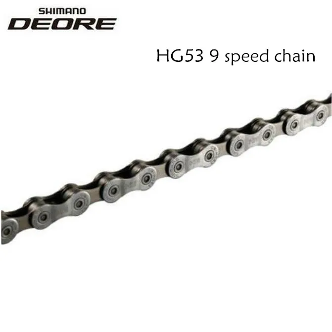  9-скоростная цепь SHIMANO CN HG53 9 S 118L деталь для горного и дорожного велосипеда с оригинальной