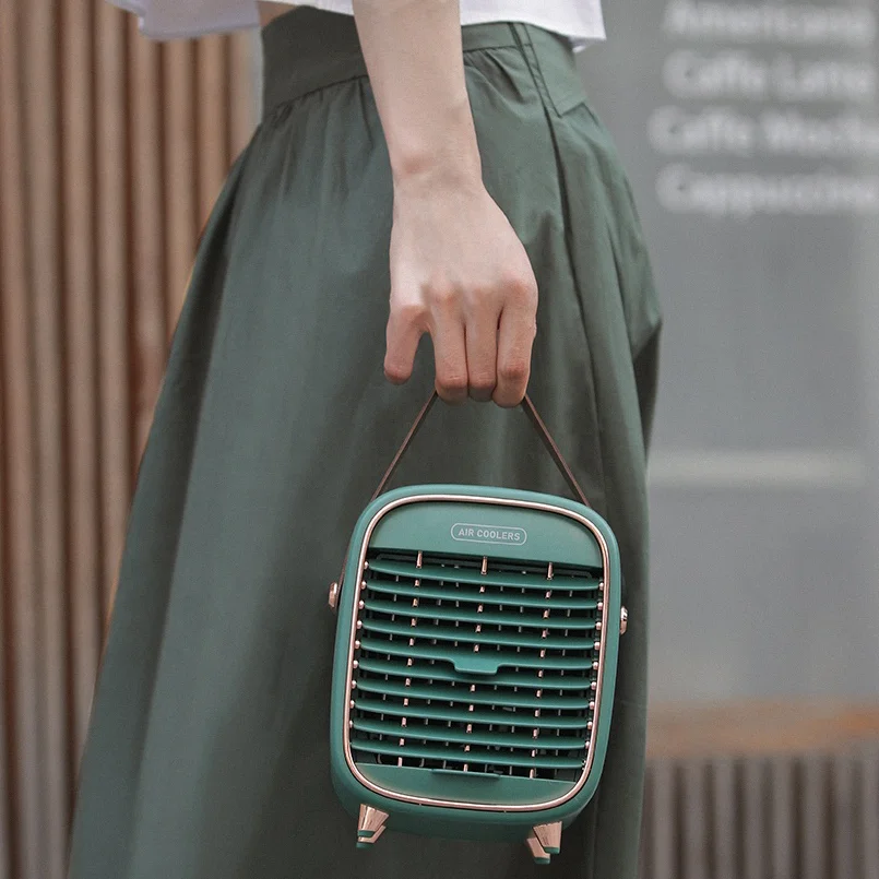 2021 New Arrival Portable Air Conditioner Fan,USB Rechargeable Personal Mini Desktop air cooler Humidifier Purifier