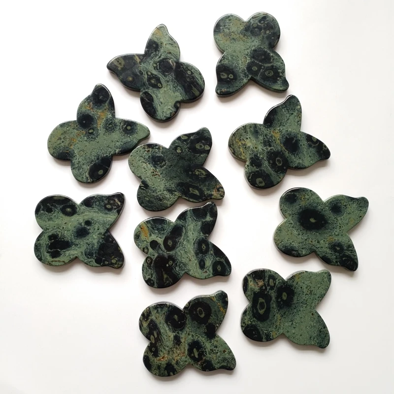 Giada naturale del viso apparecchiatura di bellezza viso gua bordo sha kambaba jasper farfalla raschiando strumento di massaggio