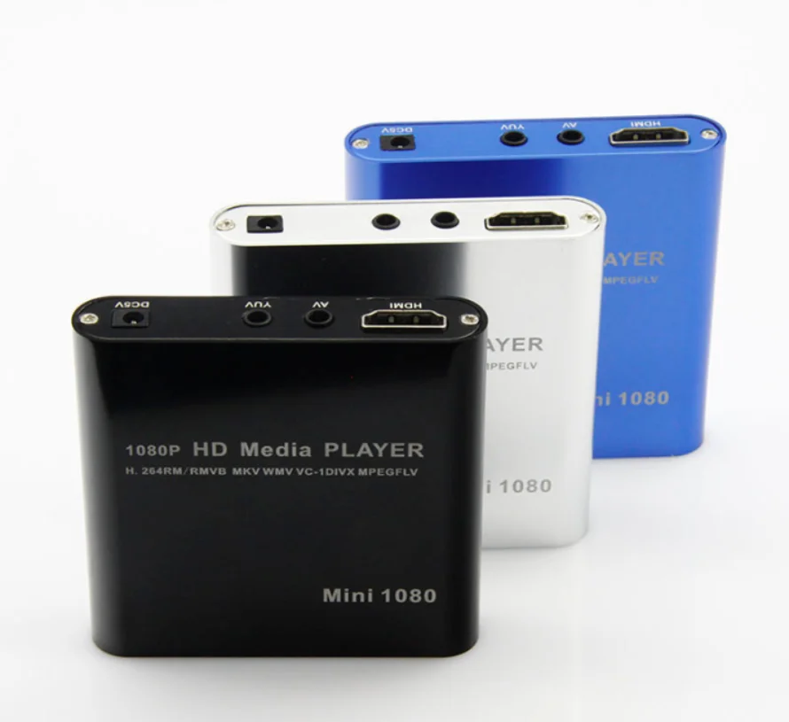 HD Media Player Mini Portable HDD Players Full HD 1080P HD MI VGA AV USB Hard Disk U Disk SD/MMC Card