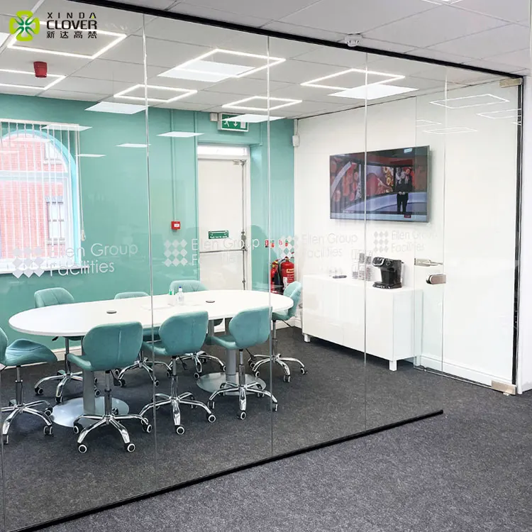 Demountable aluminium profile office glass walls partitions