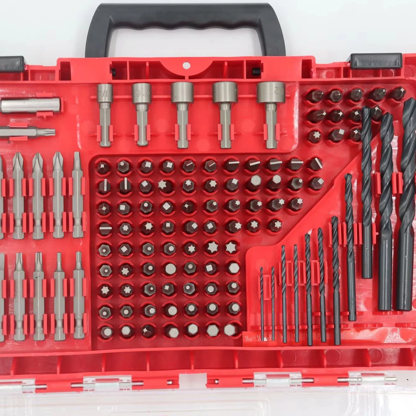 120pcs Twist Drill & Screwdriver & Drill Bit Combination Set Plastic box