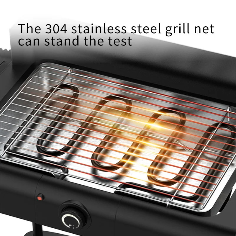 Two Side Table Outdoor Garden Large Barrel Shape Barbeque Grill for Picnic customizable Charcoal Bbq Smoker Barbecue Grill