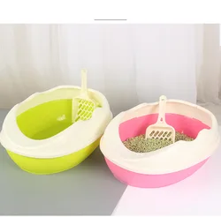 Cat supplies large special anti-spatter full semi-closed cat excrement basin kitten deodorizing cat toilet