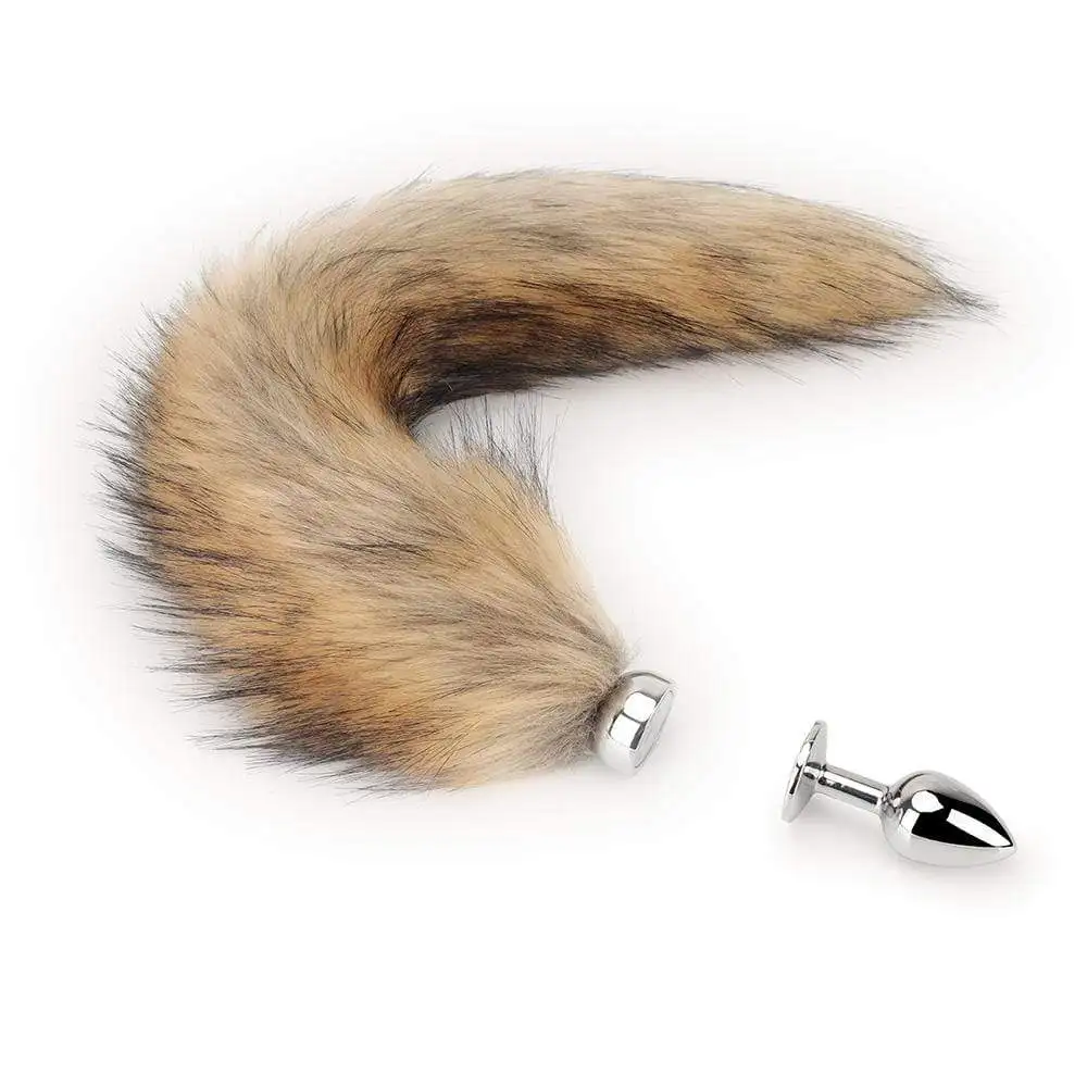 Cosplay BDSM Removable Magnetic Fur Fox Tail Rabbit Horse Tail Anal Butt Plug Magnetic but plug Sex toys for girl