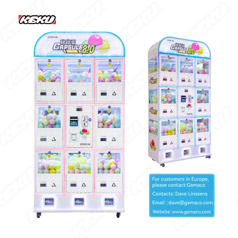 KEKU Popular Gachapon Machine in Mall Wholesale Gashapon Capsule Toys From Factory Support OEM