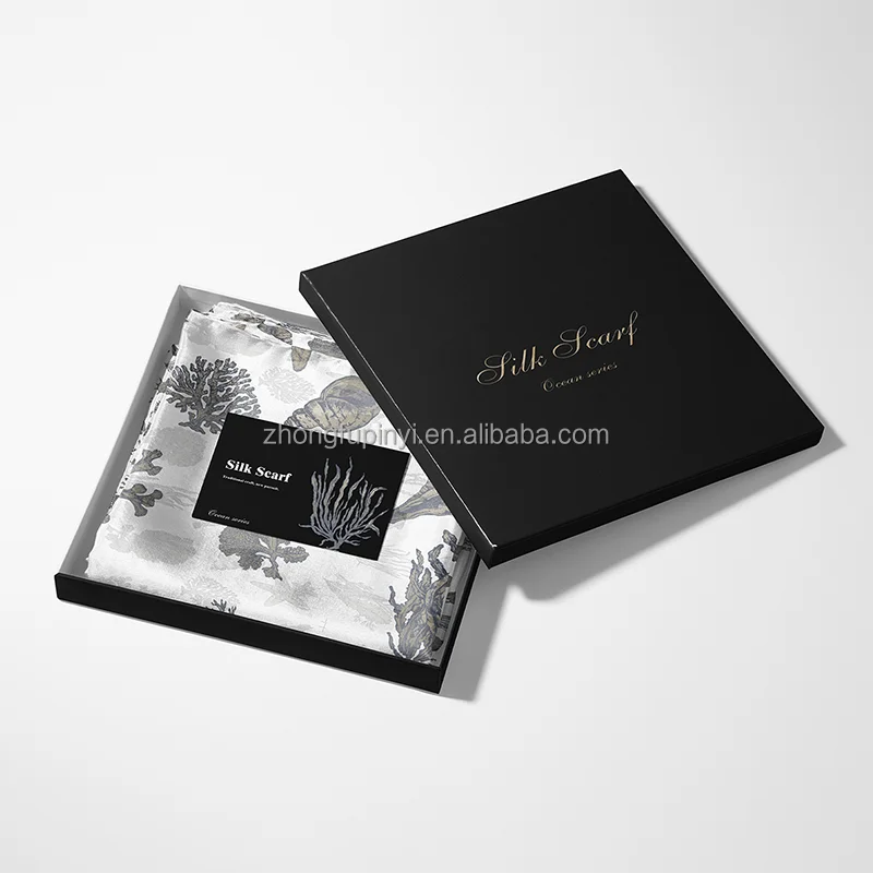 Luxury Cajas De Carton Para Regalo Embalaje Cartridge Silk Scarf Packaging Vintage Gift Box