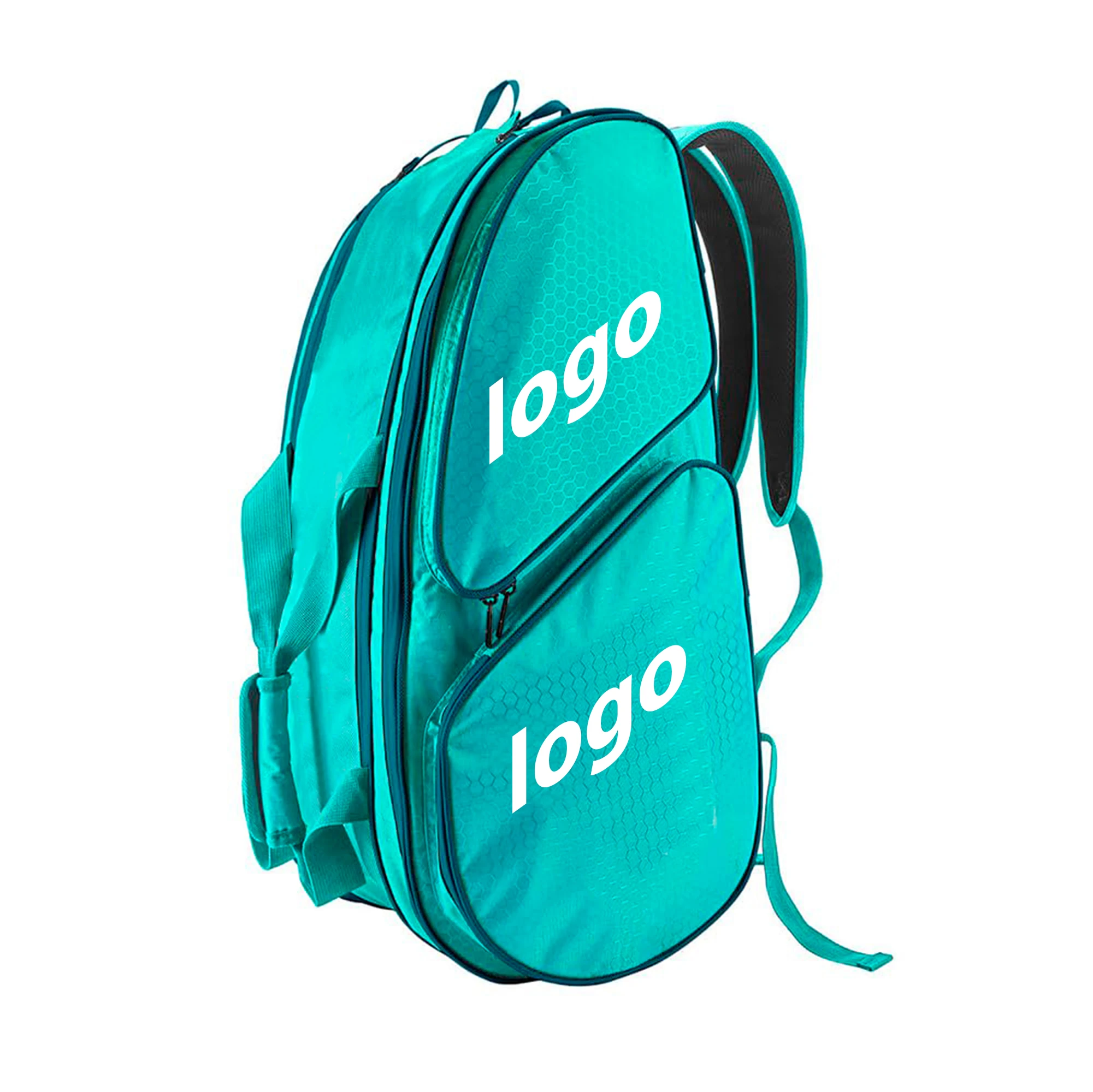 luxury pu leather pickleball backpack paddles bags logo racket sport custom pickleball racket backpack