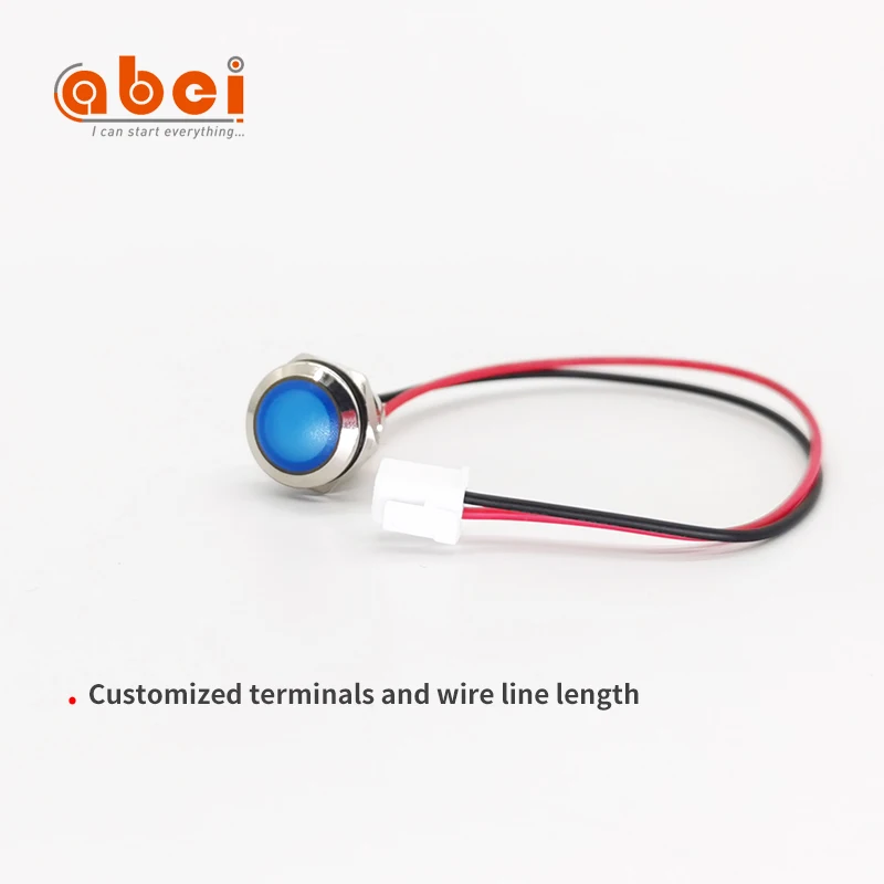 ball head  Signal Lamp electrical Metal Led Indicator Light motorbike pilot led equipment indicator lights