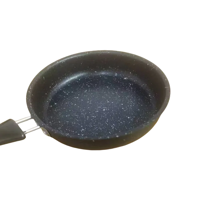 Induction Cooker-Compatible round Steel Frying Pan Flat Bottom Cooking Pot for Gas Grilling Baking Metal Egg Cookware Set