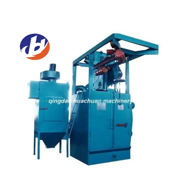 Q37 series hook type hanger shot blasting machine for cleaning small castings / new rfq