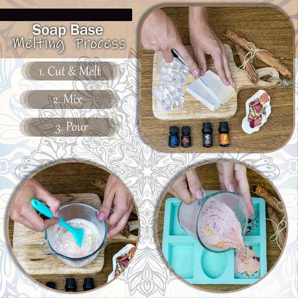 Melt And Pour Goat Milk Glycerin Soap Base With Diy Bar Soap Making Machine