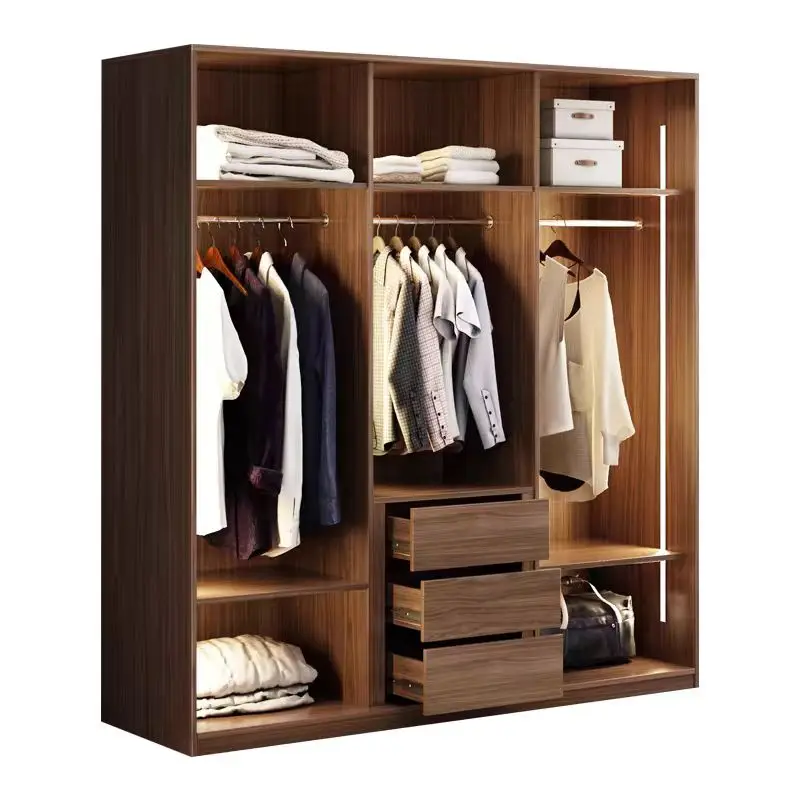 Balom 2024 customized luxury designs  walk in closet wardrobe with glass door and led light