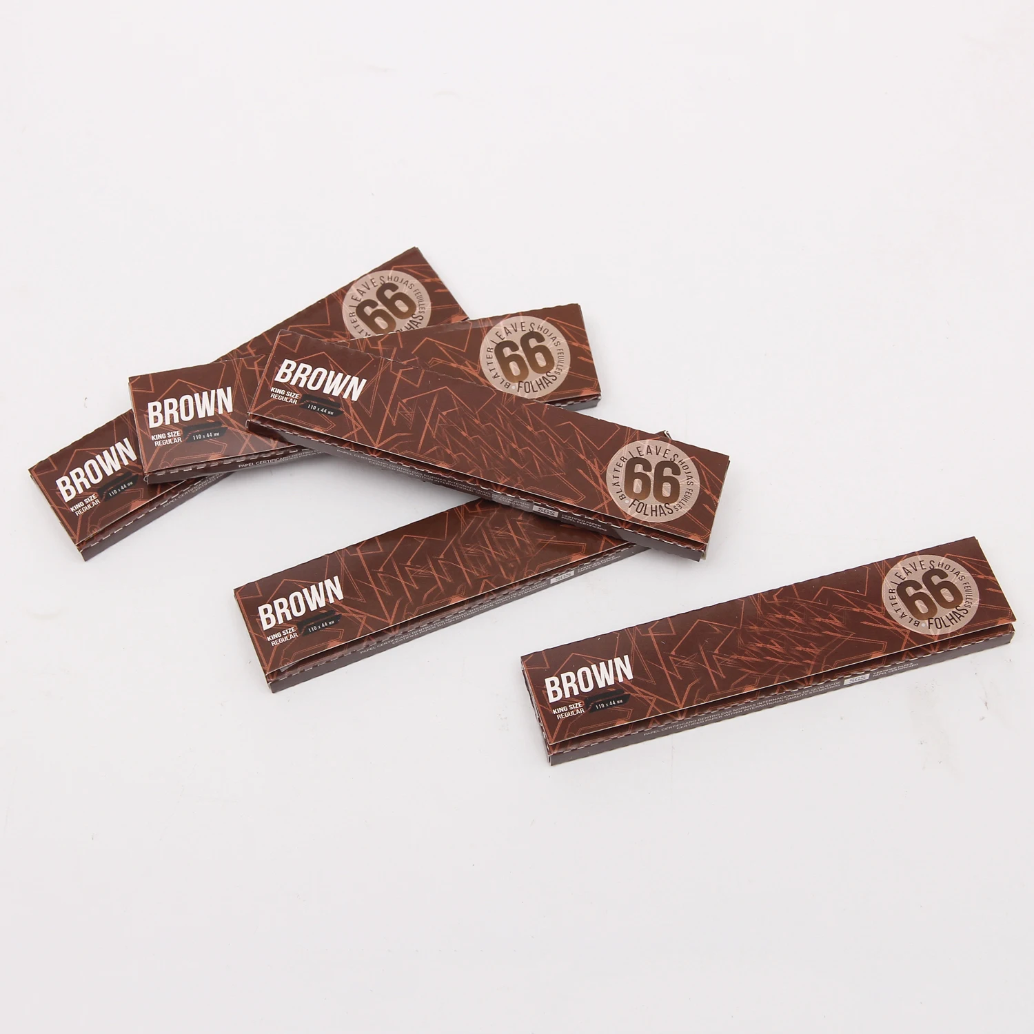 rolling paper smoking custom logo design with 66leaves