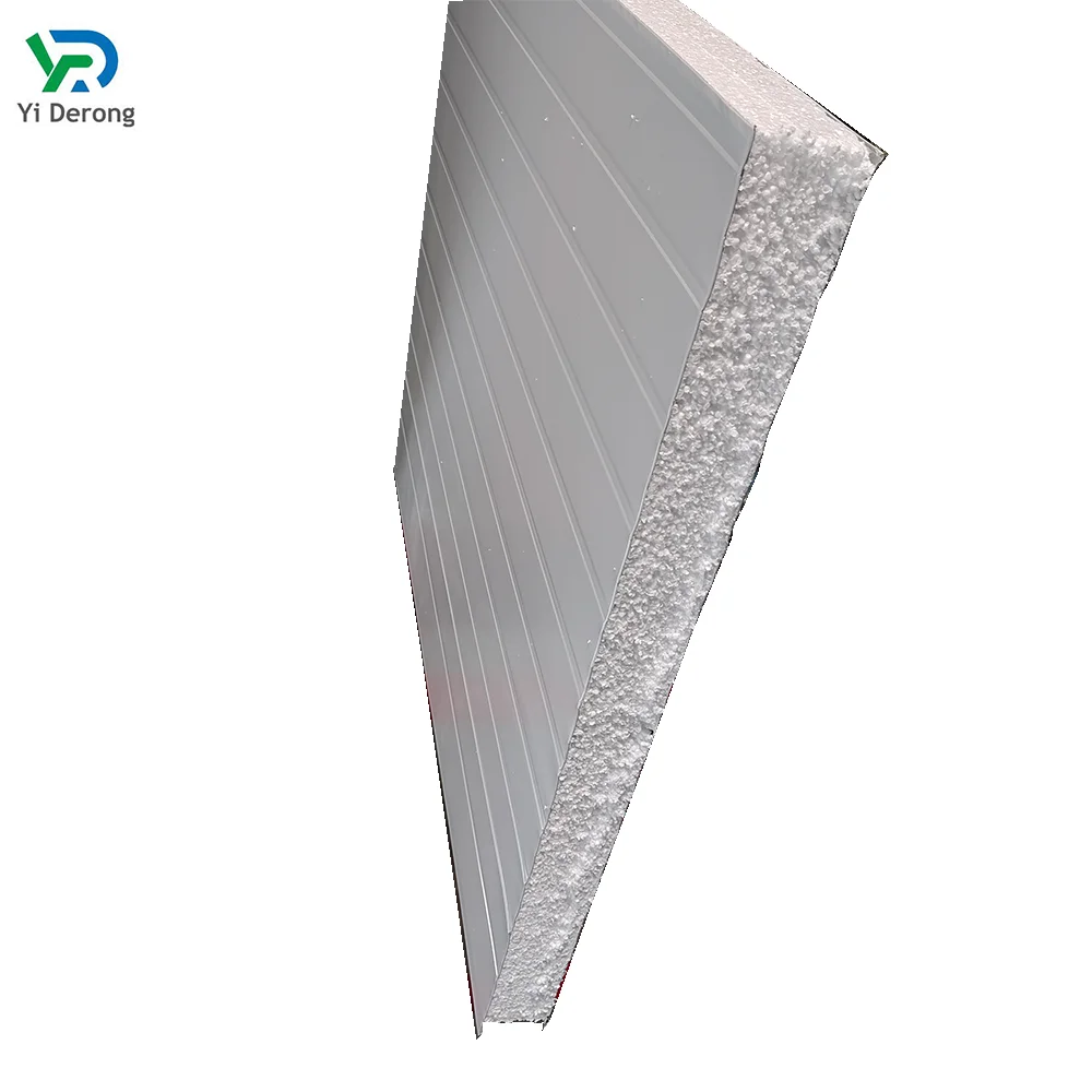 EPS composite polystyrene board exterior wall decoration integrated board, food workshop rock wool purification board